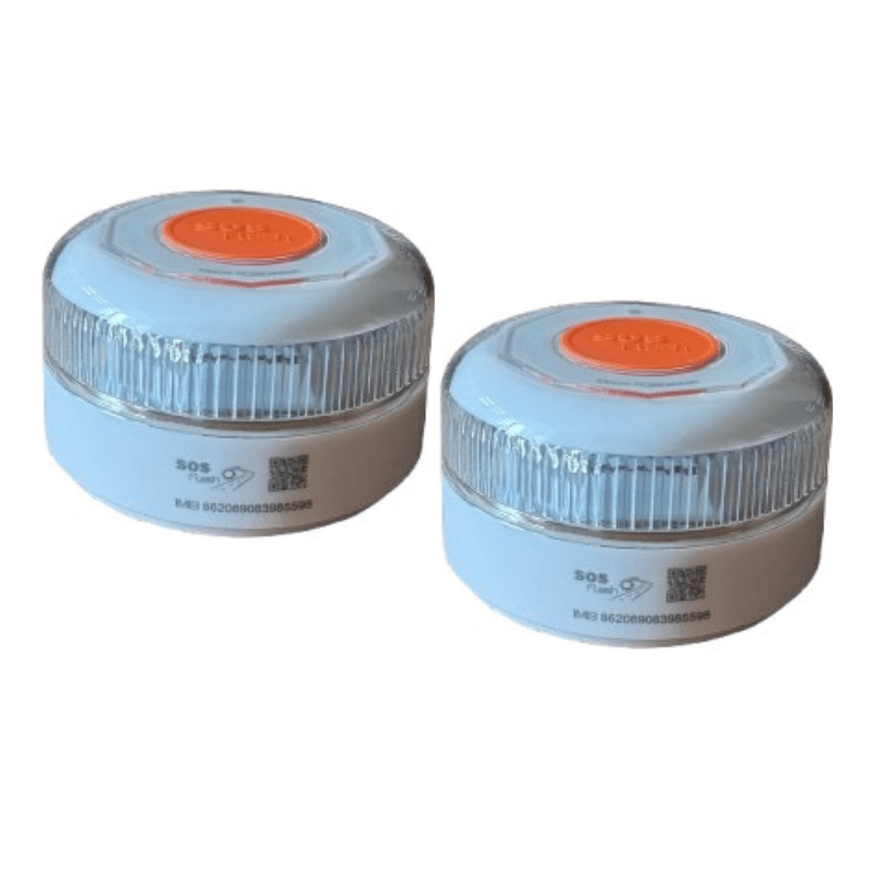 Pack de 2 unidades de Balizas V16 EVO- Sos Flash Geolocalizadas y Homologadas